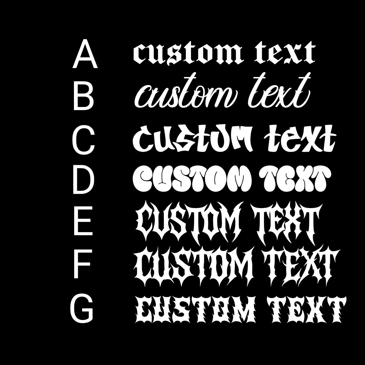 Custom Text