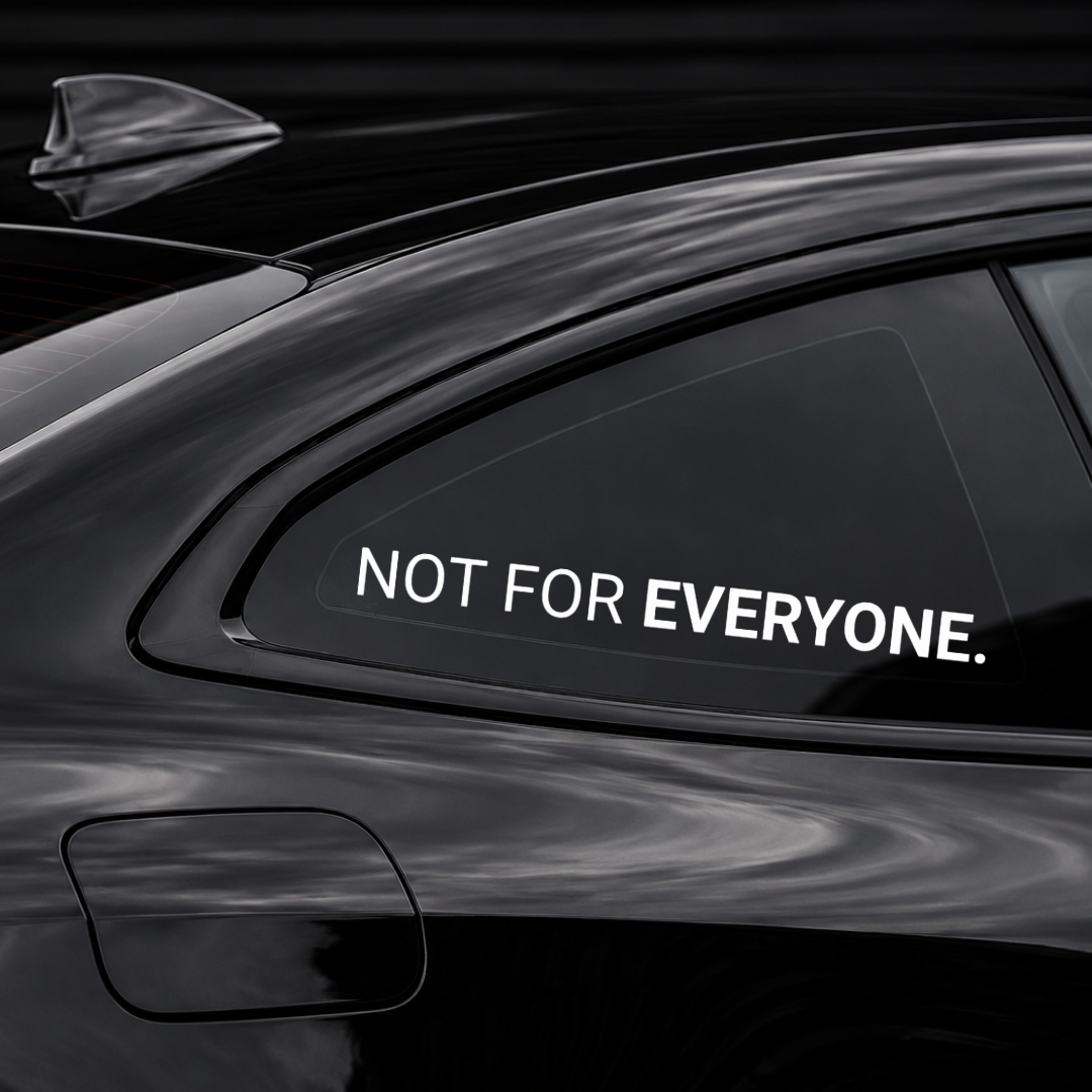 Not for everyone